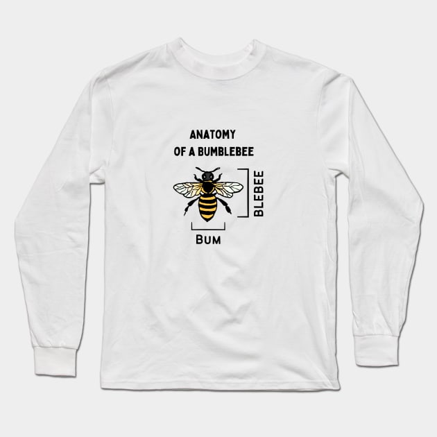 Anatomy of a Bumblebee Long Sleeve T-Shirt by Bizzie Creations